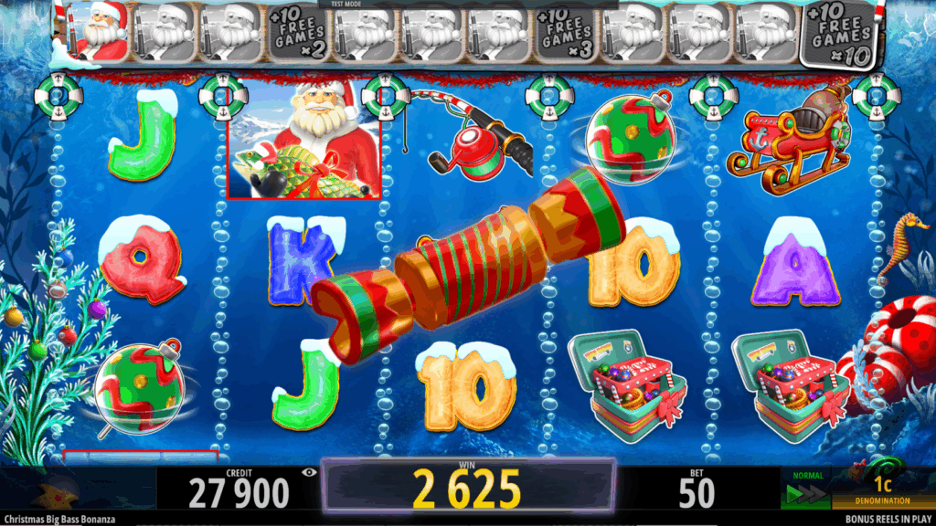 Tabela de Pagos Christmas Big Bass Bonanza